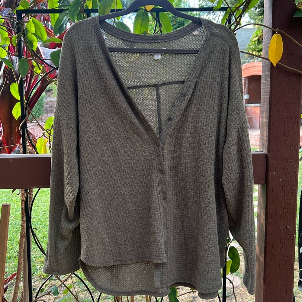 Light green cardigan